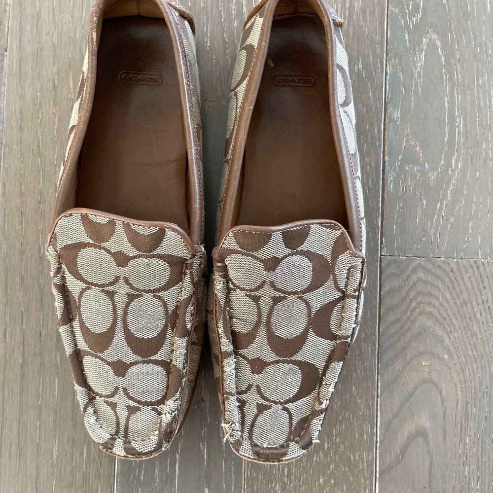 Coach Brown Logo Loafers - Picture 8 of 9